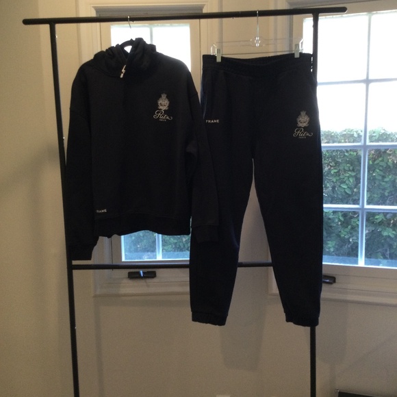 FRAME X RITZ PARIS Mens set hoodie and sweatpants Ritz size L - Picture 1 of 2